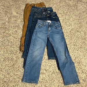 4 pairs boys size 8 lot of pants bundle.